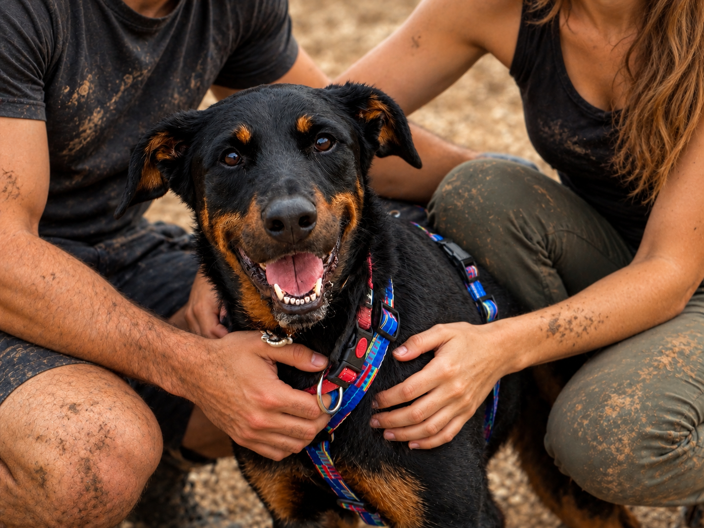 Perro feliz en Ribercan